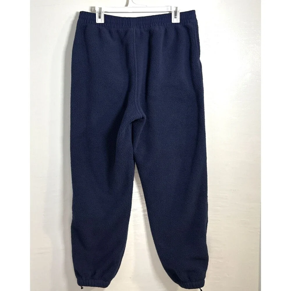 North Face Denali Fleece Pants Women's Large Navy Blue Ripstop Patches Outdoors - Picture 2 of 10